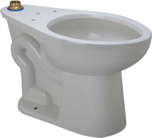 Zurn ADA, Elongated Toilet with Backspud