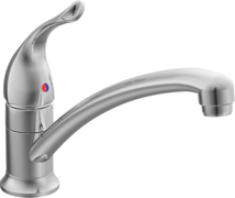 Moen Chateau® Single-Handle Single Hole Kitchen Faucet Less Hose, Spray and Deck Plate