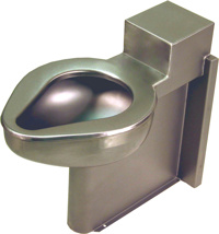 Willoughby Stainless Steel Toilet, floor-mount, back spud (Replaces American Standard Corbo 2516.037)