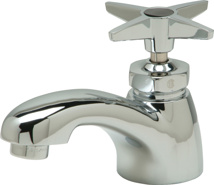 Zurn AquaSpec® Single Basin Faucet, 3 3/4" Spout, 2.2 gpm Pressure-Compensating Aerator, Four-Arm/Cross Handle