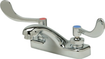 Zurn AquaSpec® 4" Centerset Faucet, 4" Integral Spout, 2.2 gpm Pressure-Compensating Aerator, 4" Wrist Blade Handles
