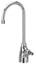 Zurn AquaSpec® Laboratory Gooseneck Faucet, Single with 2.2 gpm Aerator, 5 3/8” Spout, and Lever Handle in Chrome