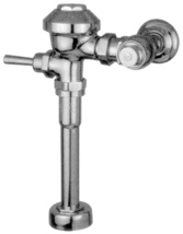 Zurn AquaFlush® Exposed Manual Diaphragm Flush Valve for 3/4" Urinal with 1.0 gpf, Sweat Solder Kit, and Cast Wall Flange in Chrome