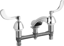 Chicago Faucet Less Pop-Up With 4" Blade Handles. 2.2 GPM