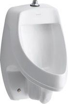 Kohler® Dexter™ Siphon-Jet Wall-Mount 0.5 GPF or 1.0 GPF Urinal With Top Spud