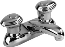Gerber 4" Two Handle Lavatory Faucet, Less Drain