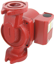 Bell & Gossett Cast Iron Body Booster Pump (Red Color) NRF-22  92 Watts, Flange Sizes: 3/4", 1", 1-1/4", 1-1/2"