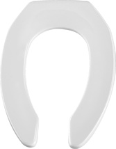 Olsonite Heavy Duty White Solid Plastic Seats (Elongated Bowl)