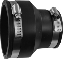 3" x 2" Fernco Connector, CI,PVC,CTS,ST, LEAD