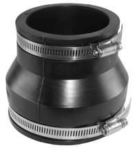 4" x 3" Fernco Connector, CI,PVC,CTS,ST, LEAD