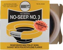 Harvey # 3 No-Seep Closet Wax Gasket with 4" x 3" Horn