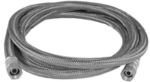 Stainless Steel Braided Supply, 1/4" Compression X 1/4" Compression X 72"