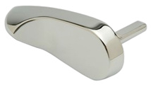 Zurn Handle for Pressure-Assist Toilet Tank, Left, Chrome-Plated Metal