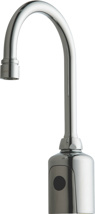 Chicago Hytronic Sensor 1 Hole Gooseneck Faucet Less Mixer