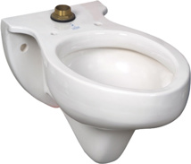 American Standard Rapidway™ Elongated 3-Bolt Top Spud, Wall Mounted Toilet (Old Crane Model 3460)