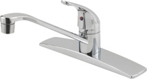 Price Pfister Kitchen Faucet, Single Lever, 3-Hole, Less Spray, Chrome