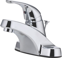 Price Pfister 4" Lavatory Faucet, Single Lever, With Metal Pop-Up, Chrome