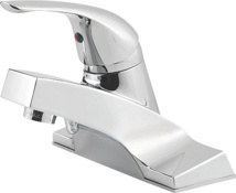 Price Pfister 4" Lavatory Faucet, Single Lever, Less Pop-Up, Chrome
