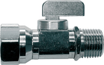Dahl 1/2" FPT X 1/2" MPT Or SWT Straight Stop Chrome Plated With Lever Handle