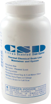 CSD Citrus Scented Drain Opener, 1.25 lb. 24 per Case