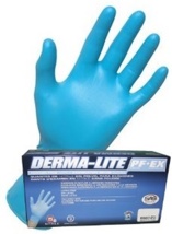 SAS Blue Nitrile Glove Powder Free (M)