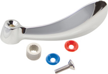 Delta 4" Blade Handle W/ Screws, Red & Blue Indexes And Alignment Insert