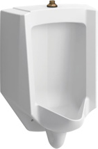 Kohler® Bardon™ High-Efficiency Urinal (HEU), Washdown, Wall-Hung, 0.125 GPF To 1.0 GPF, Top Spud