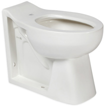 American Standard Bowl Only, Wall Outlet, Back Spud, Integral Seat, 1.28 GPF to 1.6GPF
