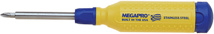 MegaPro Stainless Steel Screwdriver with 7 Double End Bits