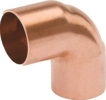 2-1/2" Wrot Copper 90˚ Elbow