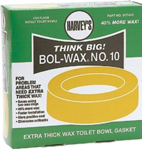 Harvey No Seep # 10 Extra Thick Wax Gasket Less Sleeve