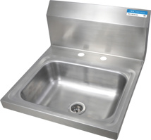 Stainless Steel Wall Hung Sink With 4" Center Drilling  With Drain