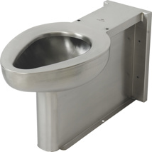 Acorn On-Floor Siphon Jet Toilet with Wall Waste Outlet, 1-1/2" Back Spud