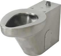 Acorn On-Floor Siphon Jet Toilet with Floor Waste Outlet, 1-1/2" Top Spud