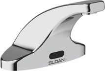 Sloan Sensor Faucet, Battery-Powered, 0.35 GPM With Below Deck Mechanical Mixing Valve