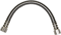 Flow Master Stainless Steel Braided Supply, 3/8" Compression X 3/8" Compression X 12"