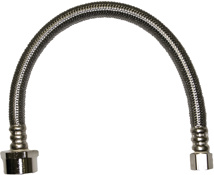 Flow Master Stainless Steel Braided Supply, 3/8" Compression X 1/2" FPT X 20"