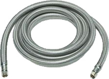 Flow Master 1/4" Compresson X 1/4" Compression X 3' Stainless Steel Braided Supply