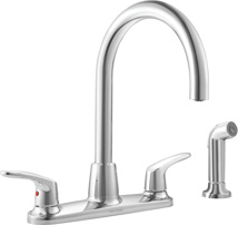 American Standard Colony PRO® Two-Handle Kitchen Faucet with Separate Color-Matched Handspray 1.5 GPM