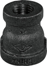 2" x 1-1/2" Black Malleable Bell Reducer