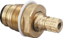 Central Brass Quick Pression 1/4 Turn Right Hand Stem Assembly