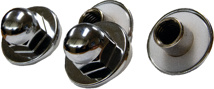 Chrome Plated Heavy Duty Extended Carrier Nuts Package Of 4