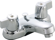 Banner 4" Lavatory Faucet with Plastic Pop-Up