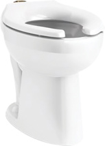 Kohler® Highcliff™ Ultra Floor-Mounted Top Spud Antimicrobial Flushometer Bowl