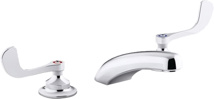 Kohler® Triton® Bowe® 0.5 GPM Widespread Bathroom Sink Faucet with Laminar Flow and Wristblade Handles, Drain Not Included