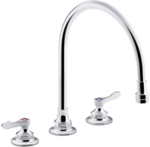 Kohler® Triton® Bowe® 1.5 GPM Kitchen Sink Faucet With 9-5/16" Gooseneck Spout, Aerated Flow and Lever Handles
