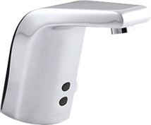 Kohler® Sculpted Touchless Faucet with Insight™ Technology and Temperature Mixer, AC-Powered