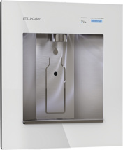 Elkay EZH2O Liv Pro In-Wall Commercial Filtered Water Dispenser, Non-refrigerated, Aspen White