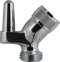 Chrome Plated Brass Male Prong Style Swivel Connector
