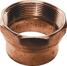 1-1/2" DWV Copper Female Adapter, SWT x FPT